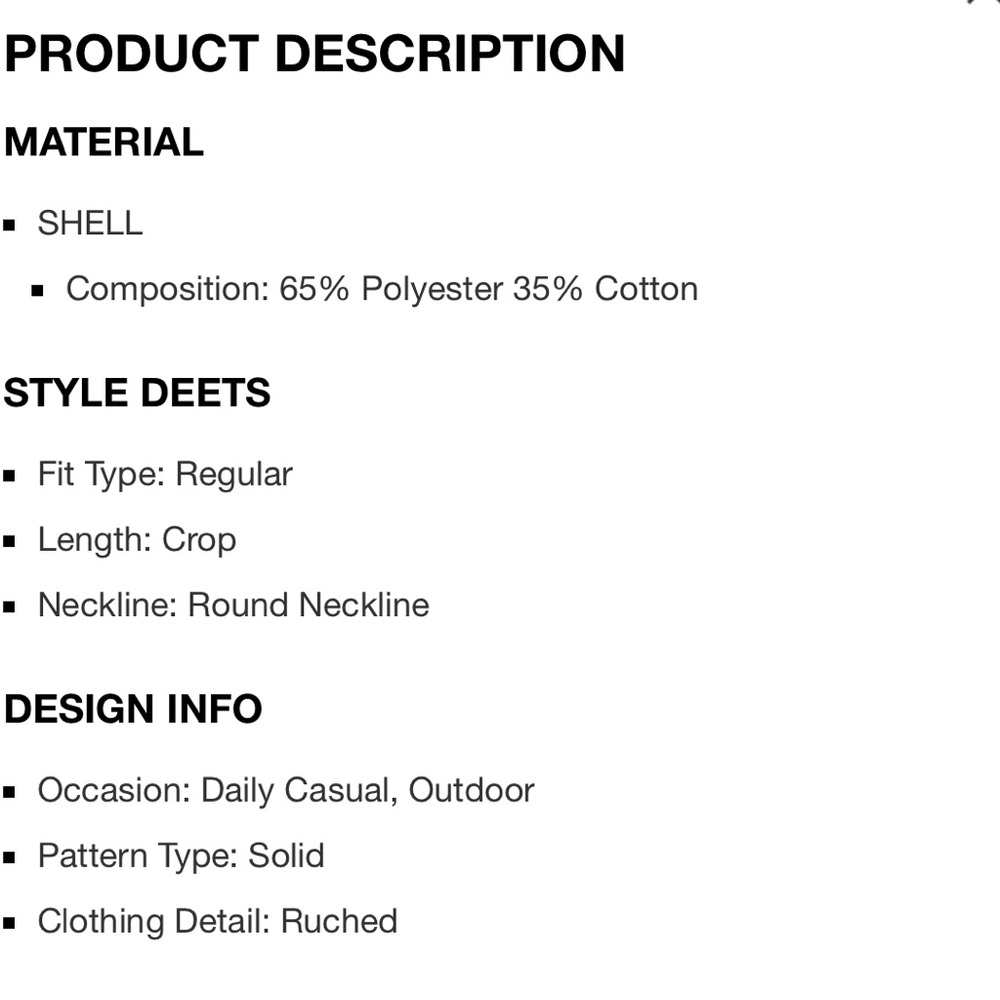 Cider Ruched Crop Sweatshirt - Picture 4 of 4